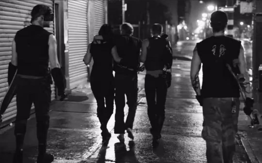 5 New York Initiative Members walking away from the camera